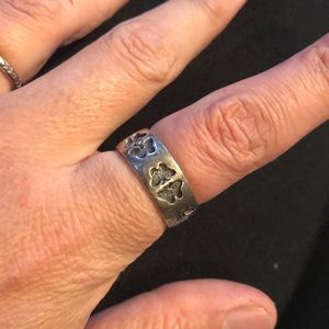 Sterling silver butterfly ring